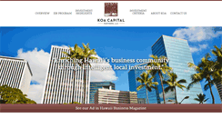Desktop Screenshot of koacapitalpartners.com